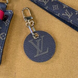 LV Charm Leather Brown Gold Hardware
